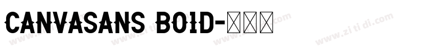 CanvaSans Bo1d字体转换